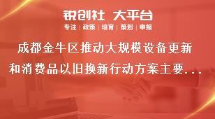 成都金牛區(qū)推動大規(guī)模設備更新和消費品以舊換新行動方案主要目標和重點任務獎補政策