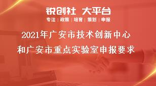 2021年廣安市技術(shù)創(chuàng)新中心和廣安市重點(diǎn)實(shí)驗(yàn)室申報要求獎補(bǔ)政策