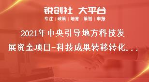 2021年中央引導地方科技發展資金項目-科技成果轉移轉化申報范圍及條件獎補政策