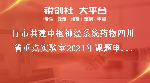 廳市共建中樞神經(jīng)系統(tǒng)藥物四川省重點(diǎn)實(shí)驗(yàn)室2021年課題申請材料獎(jiǎng)補(bǔ)政策